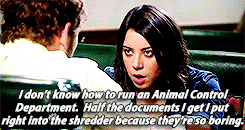 «I don’t know how to run an Animal Control Department. Half the documents I get I put right into the shredder because they’re so boring.»